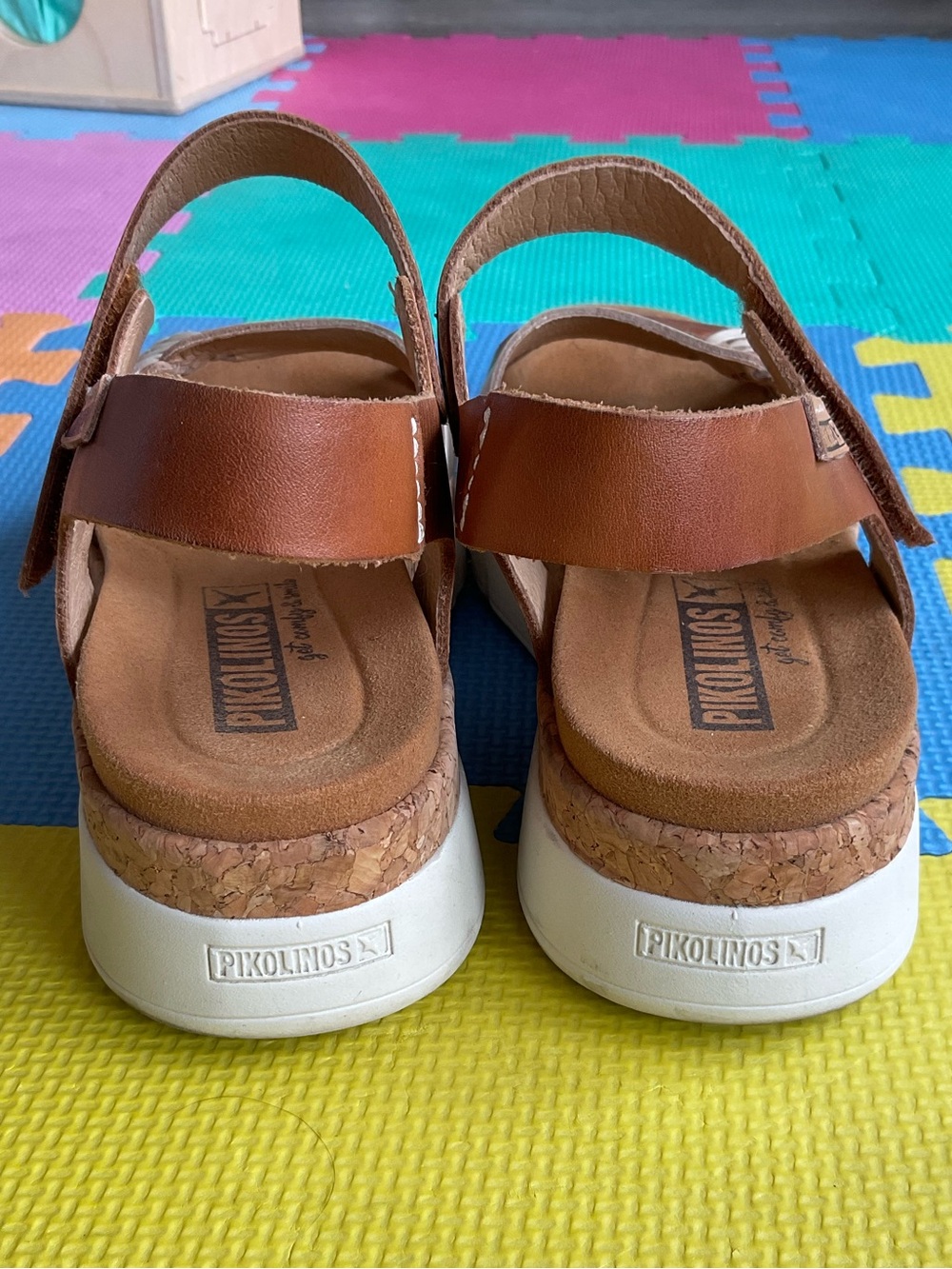 🥥Pikolinos Palma Leather Comfort Strappy Sandals - Size 38 - Picture 3 of 6